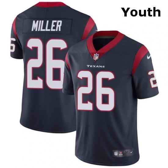 Youth Nike Houston Texans 26 Lamar Miller Limited Navy Blue Team Color Vapor Untouchable NFL Jersey